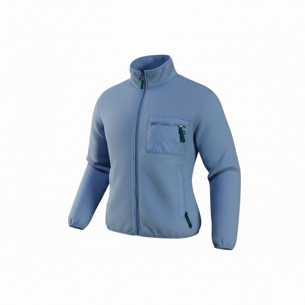 Patagonia Synchilla Full Zip Fleece Jacket Periwinkle Blue Vintage Womens 10